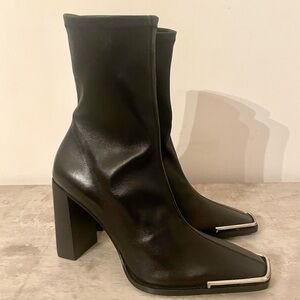 ALEXANDER WANG Mascha Stretch Nappa Leather Boots 7.5